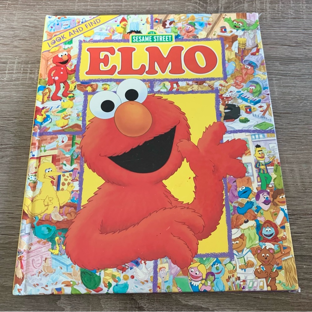 2002 Elmo Look and Find - Sesame Street Kids Book